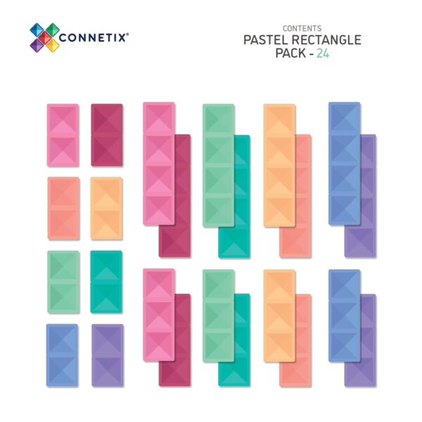 Pastel Rectangle Pack 24pc - Image 3