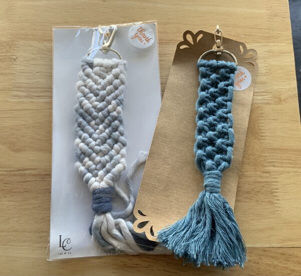 Medium Macrame Keychain